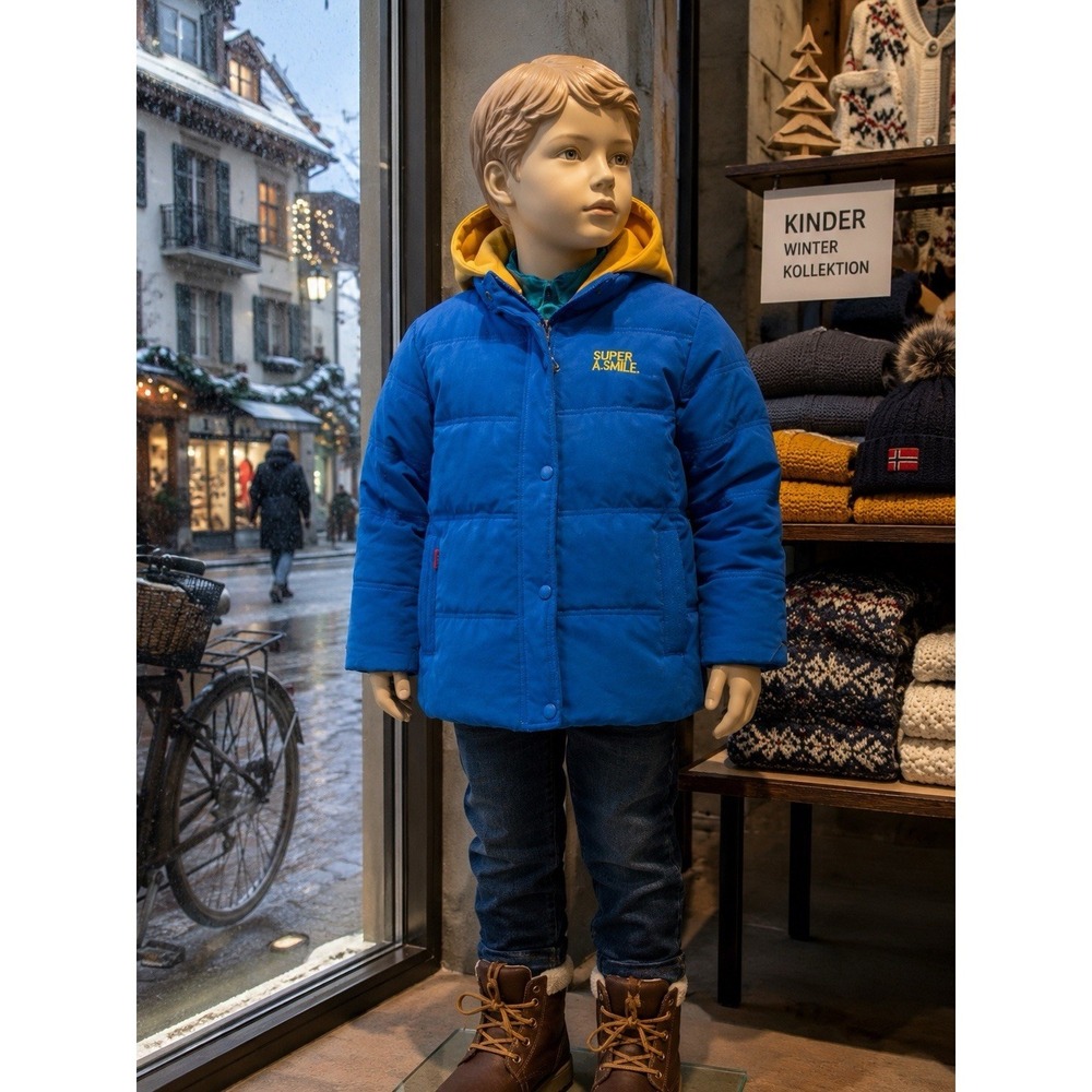 Farvalue Kids Hooded‎ Winter Puffer Jacket Dock Feather Size 150 Euro